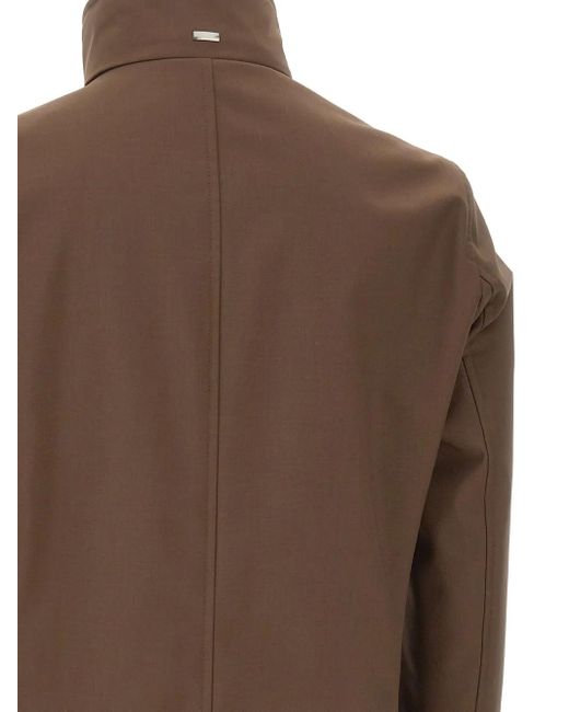 Herno Brown Multicolour Cotton T-Shirt for men
