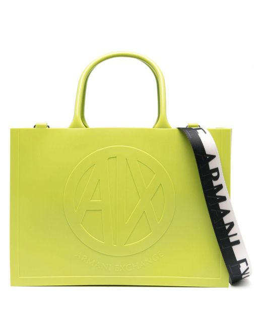 Armani Exchange Yellow Milky Tote Bag