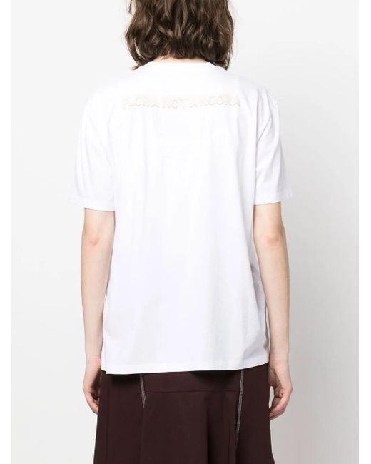 Stella McCartney White Lunar New Year Short-Sleeved T-Shirt