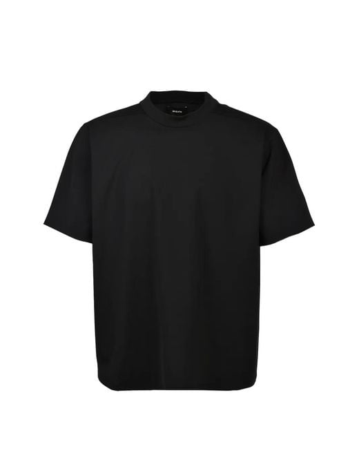 BREATH Black New Rich Silky Slim T-Shirt for men