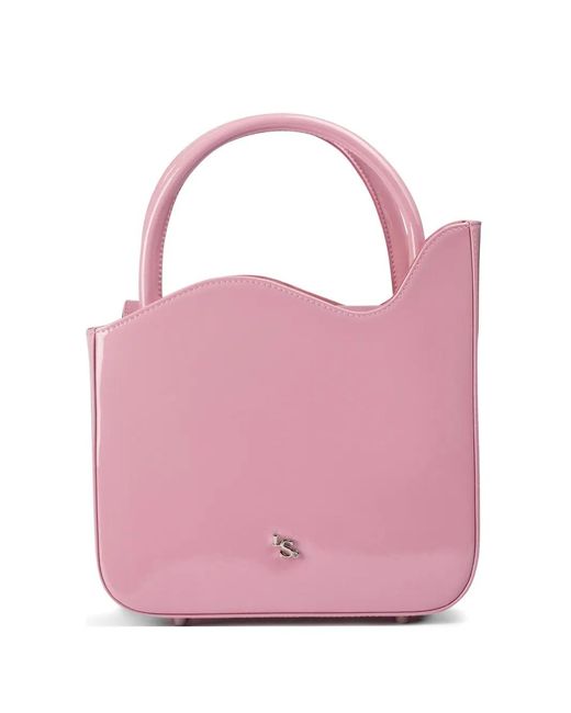 Le Silla Pink Medium Ivy Logo-Detail Tote Bag