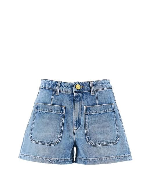 Seafarer Blue Four-Pocket Denim Shorts