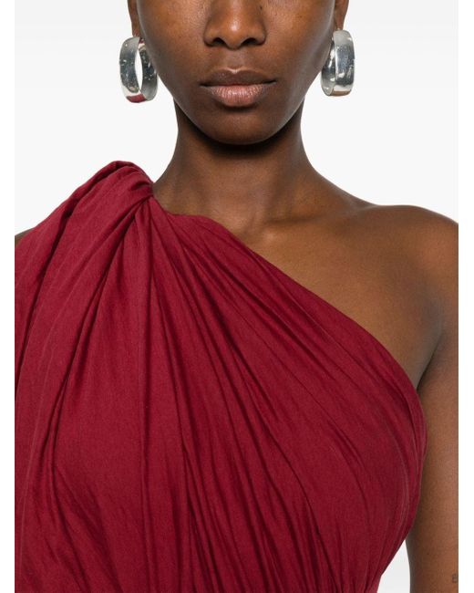 Rick Owens Red One-Shoulder-Body