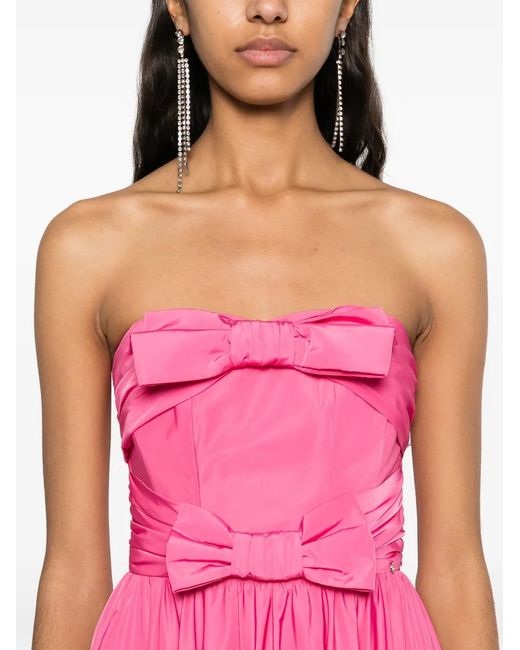 Nissa Pink Bow-Detail Gown