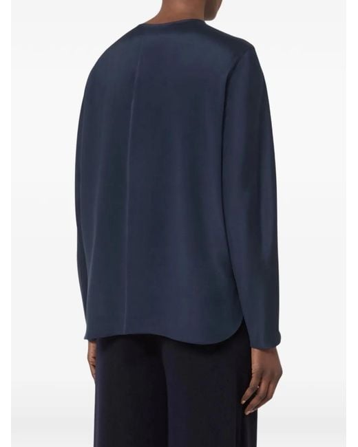 Max Mara Blue Mxpmitico Blouse