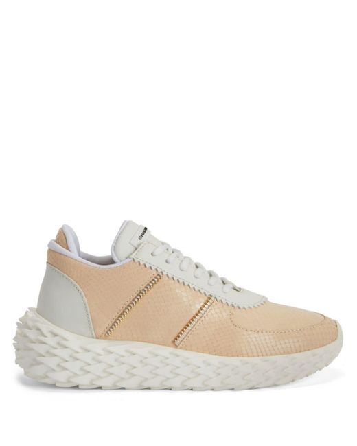 Giuseppe Zanotti Natural Urchin Sneakers mit Python-Print