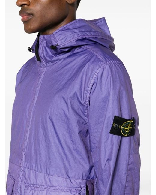Stone Island Purple "membrana 3l Tc" Jacket for men