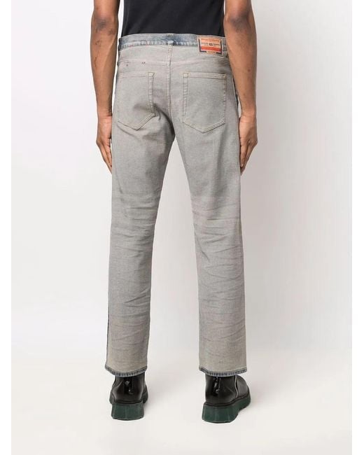DIESEL Gray D-Viker Straight-Leg Jeans for men