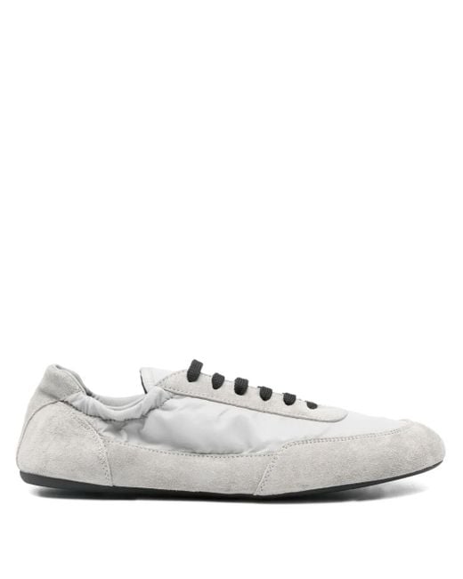 Prada White Sneakers mit Schnürung