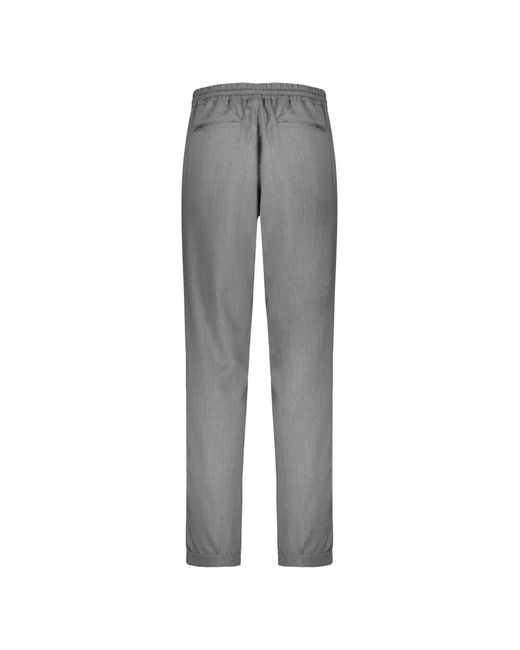 Fedeli Gray Drawstring Trousers for men