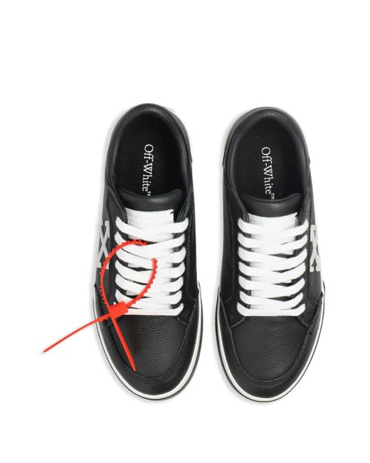 Off-White c/o Virgil Abloh Red New Vulcanized Leather Sneakers