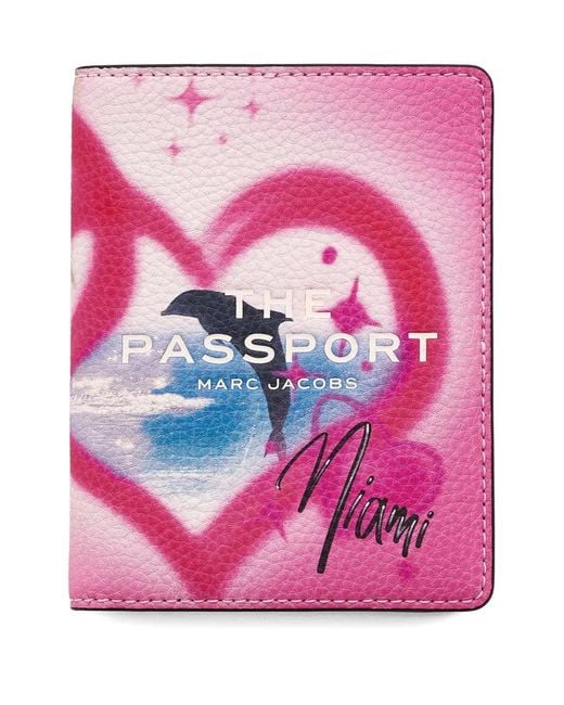 Marc Jacobs Pink The City Passport Case