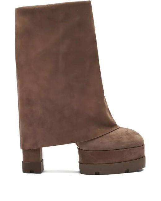 Stivali Nancy 120Mm di Casadei in Brown