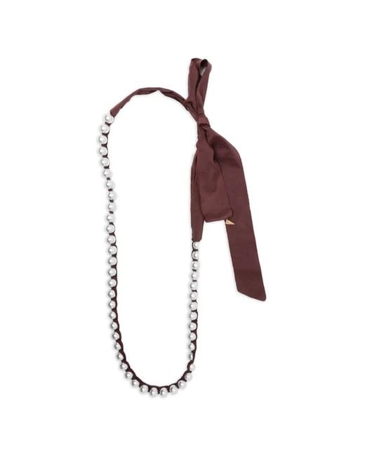 Forte_forte Red Beaded Necklace