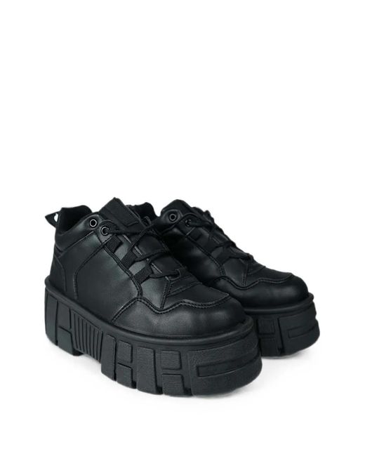 Altercore Black Nissa Chunky-Sole Sneakers