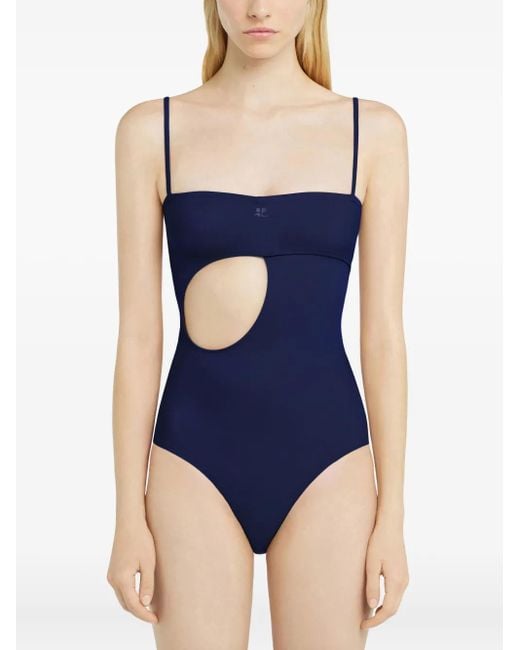 Courreges Blue Loop Swimsuit