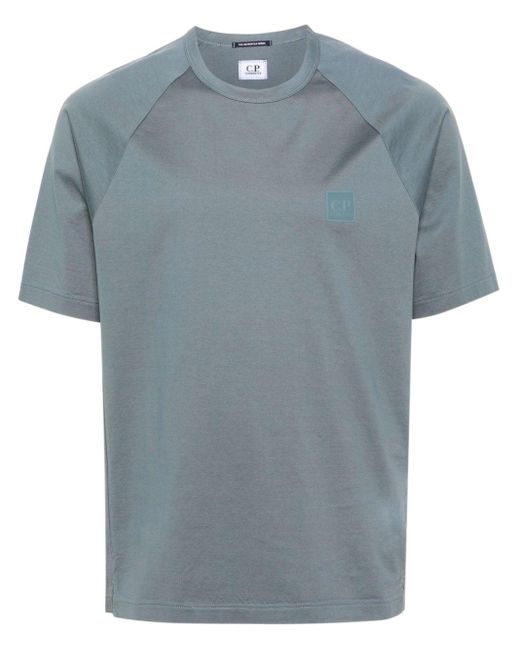 C P Company T-shirt Met Logopatch in het Blue voor heren