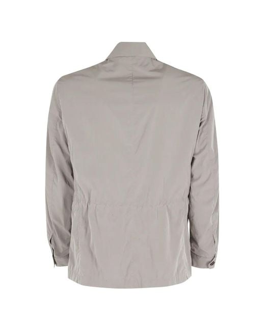 Montecore Gray Flap-Pocket Shirt Jacket for men