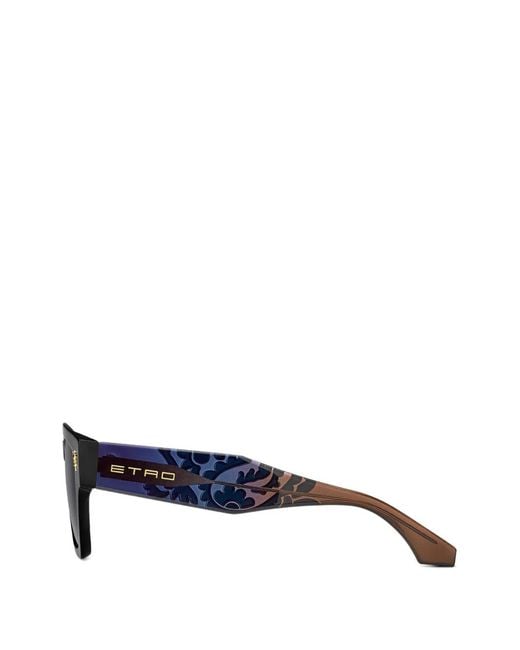 Etro Black Square-Frame Sunglasses