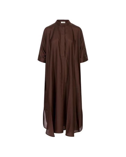 MEIMEIJ Brown Short-Sleeve Tunic