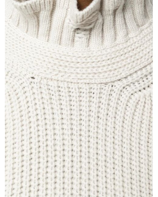 Golden Goose Deluxe Brand White Malia High Neck Sweater