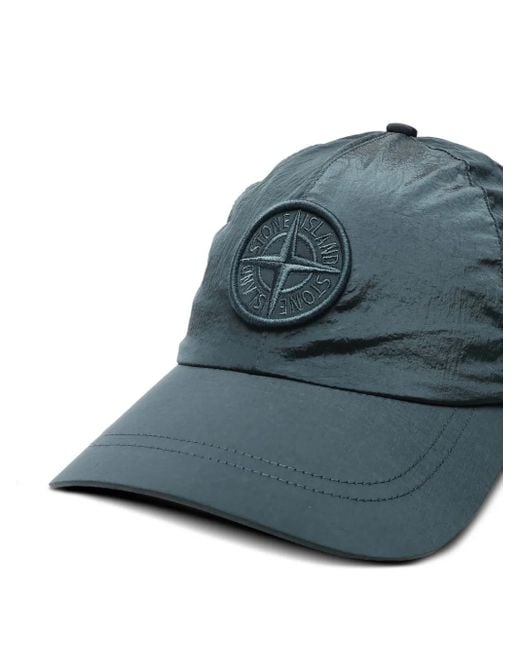 Stone Island Baseballkappe mit Logo-Patch in Blue für Herren