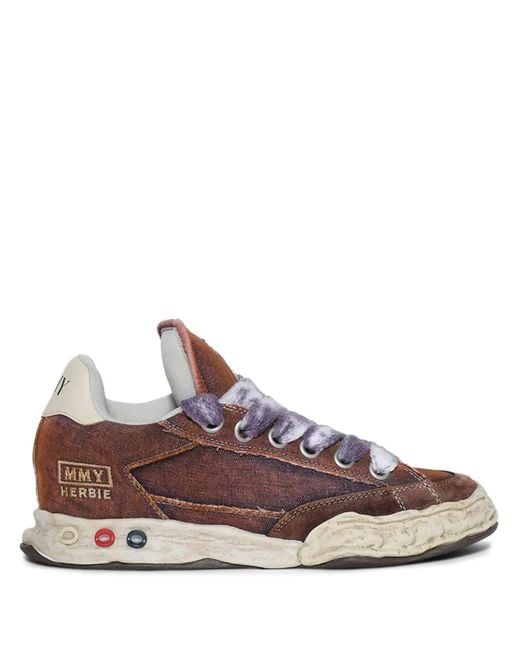 Maison Mihara Yasuhiro Brown Herbire Puffer Sneakers for men