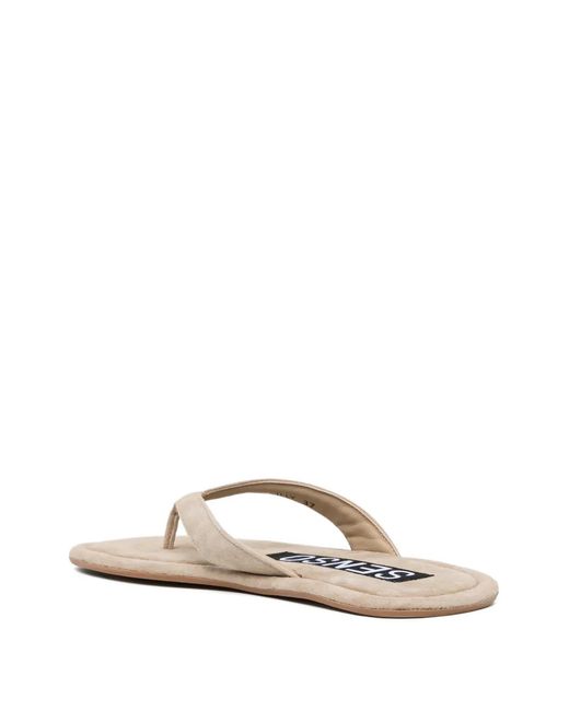 Senso White Illy Flat Sandals