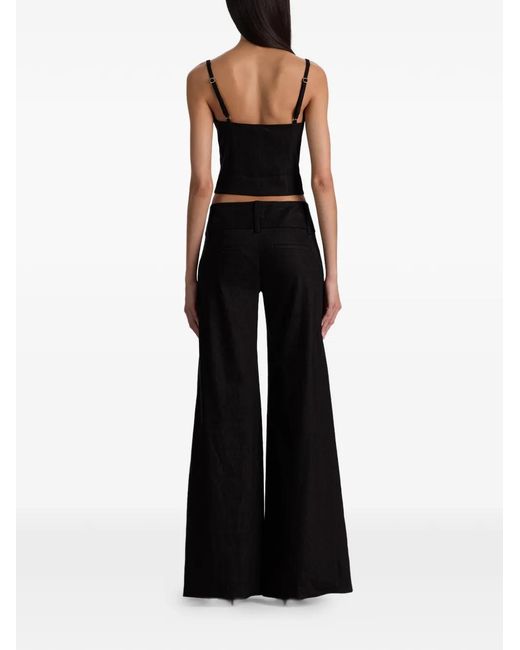 Alice + Olivia Black Olivia Wide-Leg Trousers