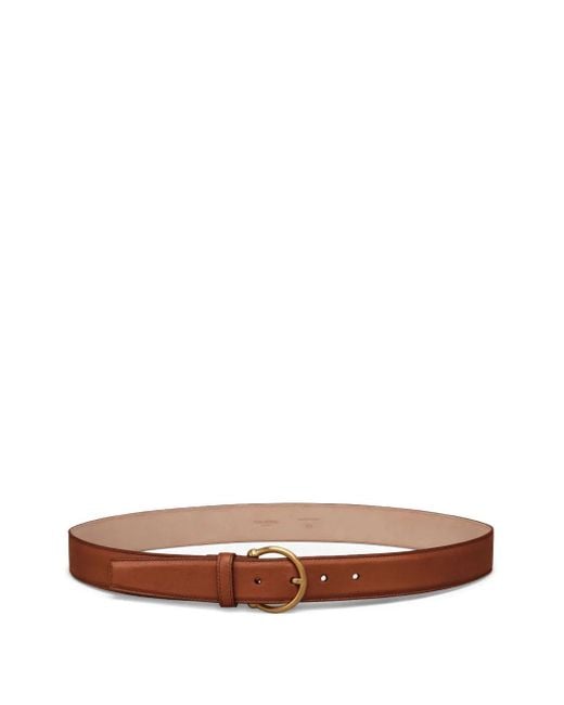 メンズ Thom Browne レザーベルト Brown