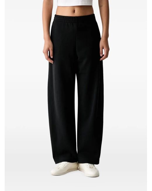 Adidas Black Logo-Embroidered Track Pants