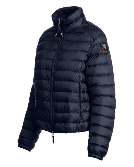 Parajumpers Blue Emilia High-Neck Puffer Jacket