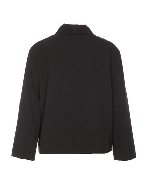Herno Black Twill Shirt Jacket