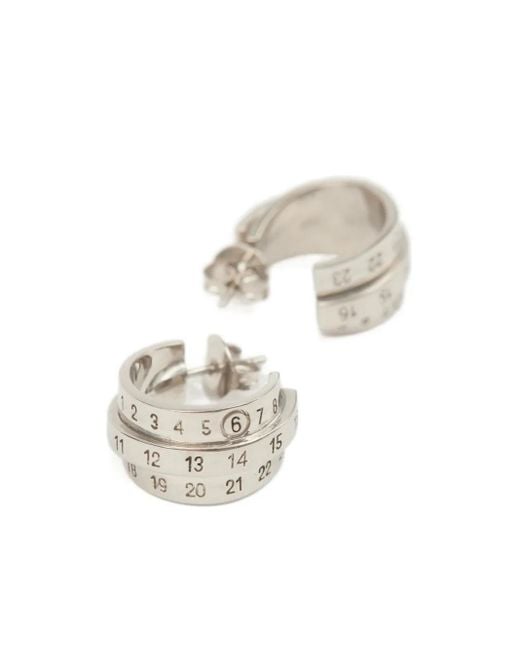 MM6 by Maison Martin Margiela ロゴ ピアス Natural