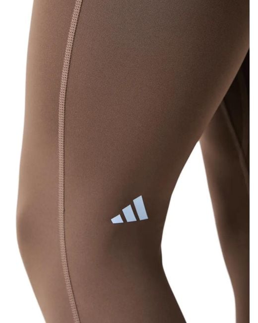 Adidas Brown Studio Crossover Leggings
