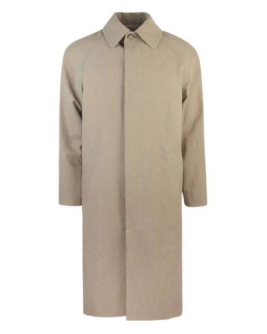 A.P.C. Trenchcoat Met Verborgen Sluiting in het Natural voor heren