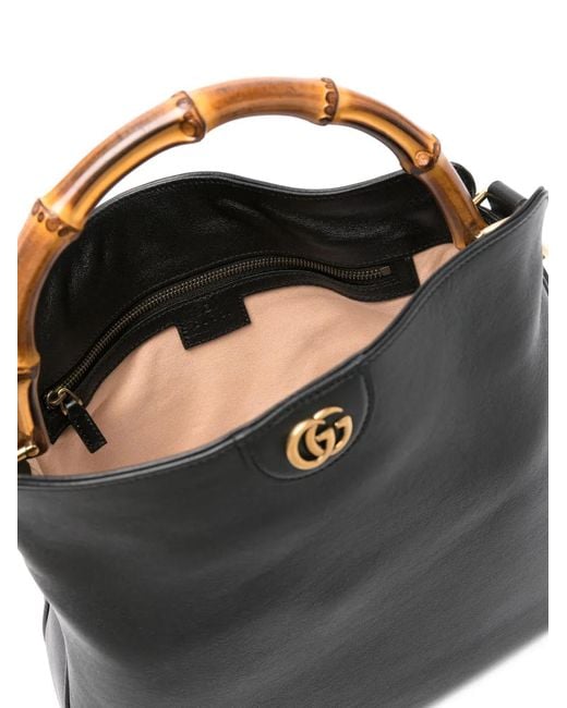 Gucci Black Medium Diana Tote Bag