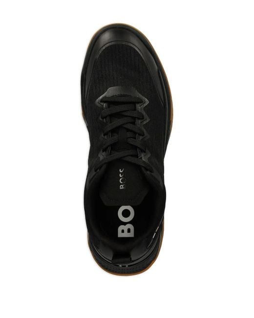 メンズ Boss パネル スニーカー Black