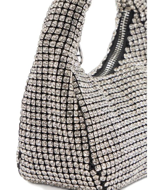 Liu Jo Gray Crystal-Embellished Tote Bag