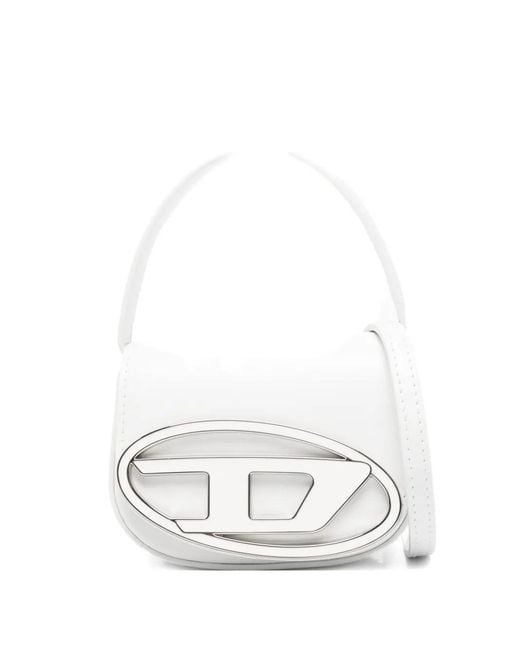 DIESEL White 1Dr Xs Mini Tote Bag With Logo Plaque