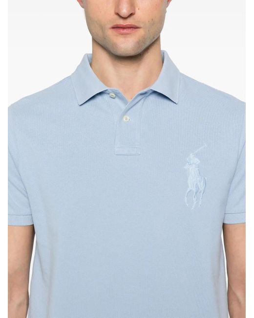 Polo Ralph Lauren Blue Cotton Polo for men