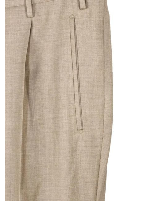 Incotex Natural Pantalon De Costume À Plis for men