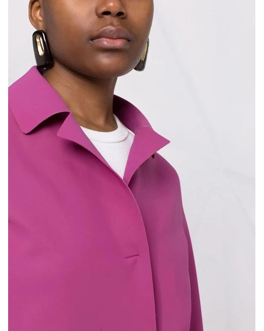 Herno Pink First Act Single-Breasted Coat