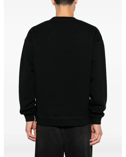 DSquared² Black Logo-Embossed Sweatshirt for men