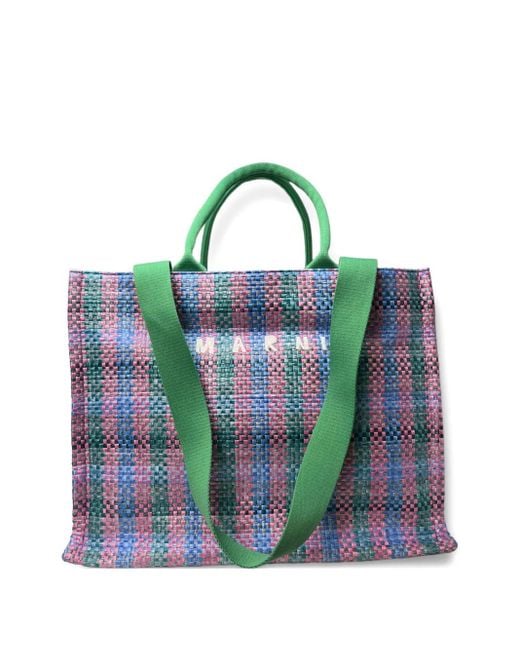 Borsa Shopper di Marni in Green
