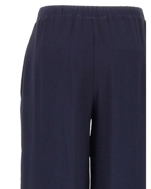 Kangra Blue Silk Palazzo Pants