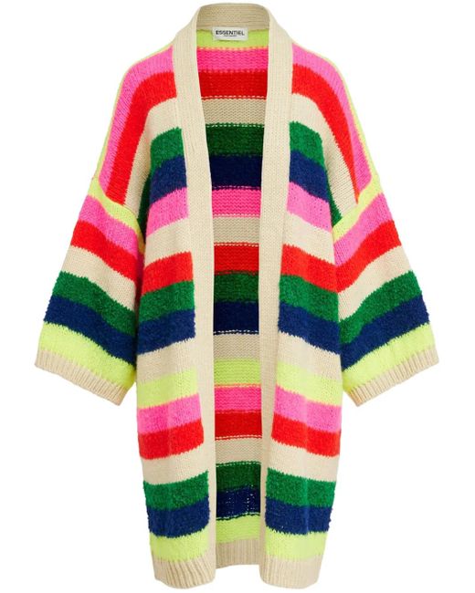 Essentiel Antwerp Natural Gabilo Striped Cardigan