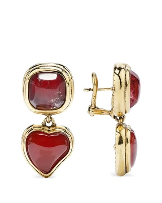 Goossens Metallic Renaissance Heart Earrings