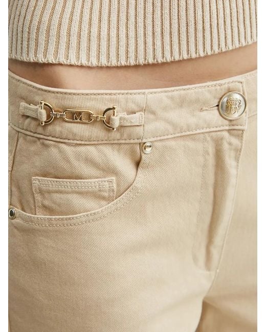 Marciano Natural Chain-detail five-pocket jeans