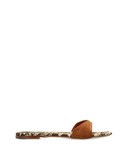 DSquared² Brown Strap-Detail Flat Sandals